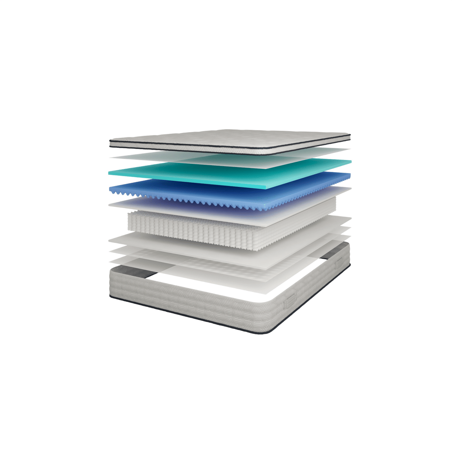 12'' Hybrid Queen Size Mattress, Pocket Spring & Memory Foam, Medium Firm Support, CertiPUR-US Certified, Fiberglass-Free, Pressure Relief for Back Pain & Better Sleep