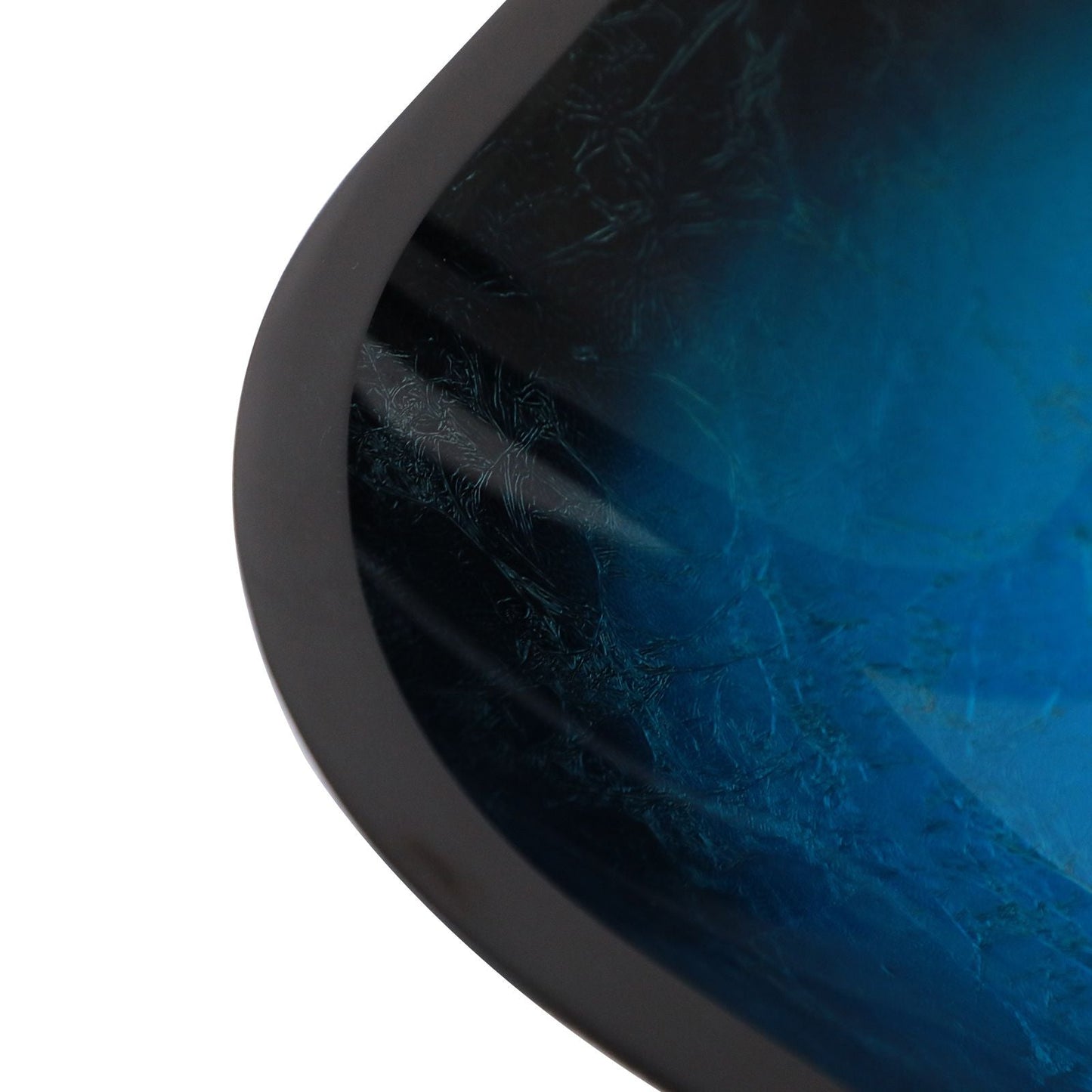 Above Counter Artistic Tempered Glass Bathroom Sink Transparent Counter Top Bathroom Single Bowl Vessel Basin