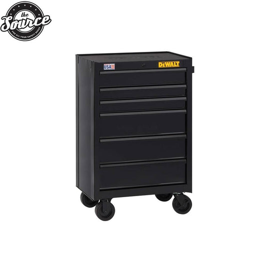 DEWALT 700 Series Husky Rolling Tool Cabinet, 26 in Wide, 6-Drawer, Roller ToolBox Organizer Chest Workbenches