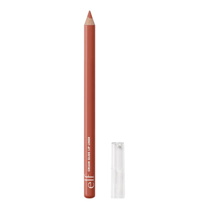 e.l.f. Cream Glide Lip Liner, Highly-Pigmented Pencil For Shaping & Sculpting Lips, Semi-Matte Finish, Vegan & Cruelty-Free, Dark Cocoa