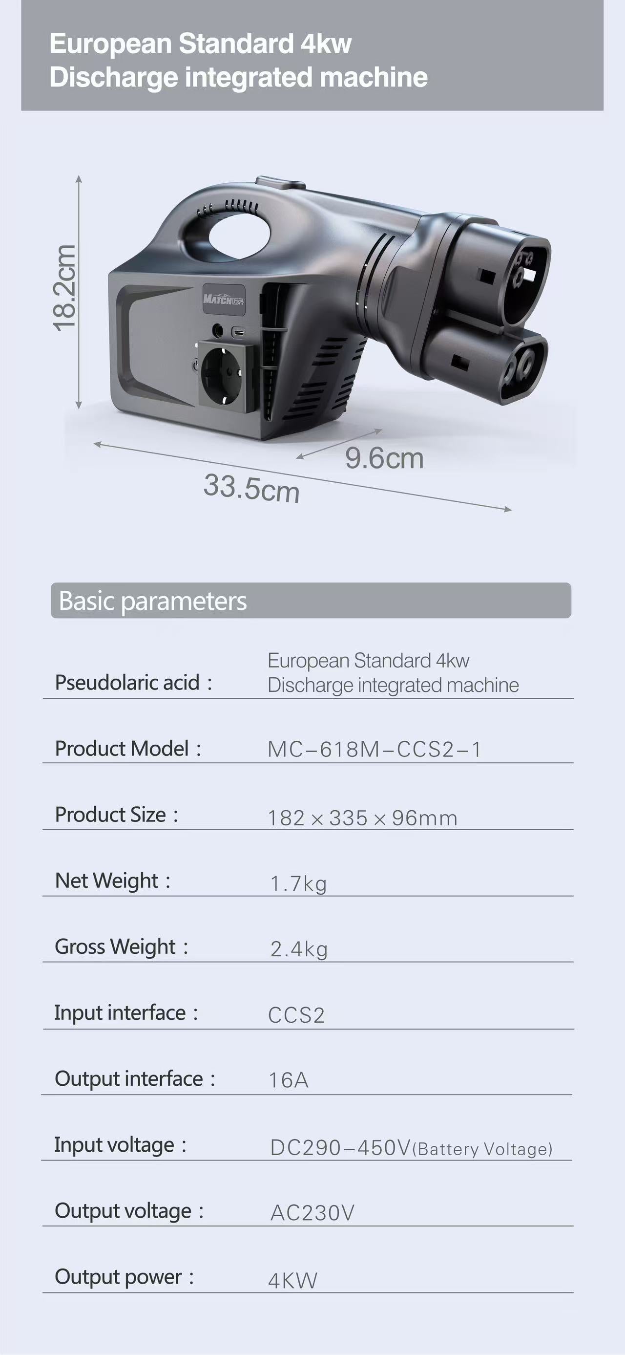 EV Discharger machine for Model3/Y/X/S, Protable V2L for oudoor and camping