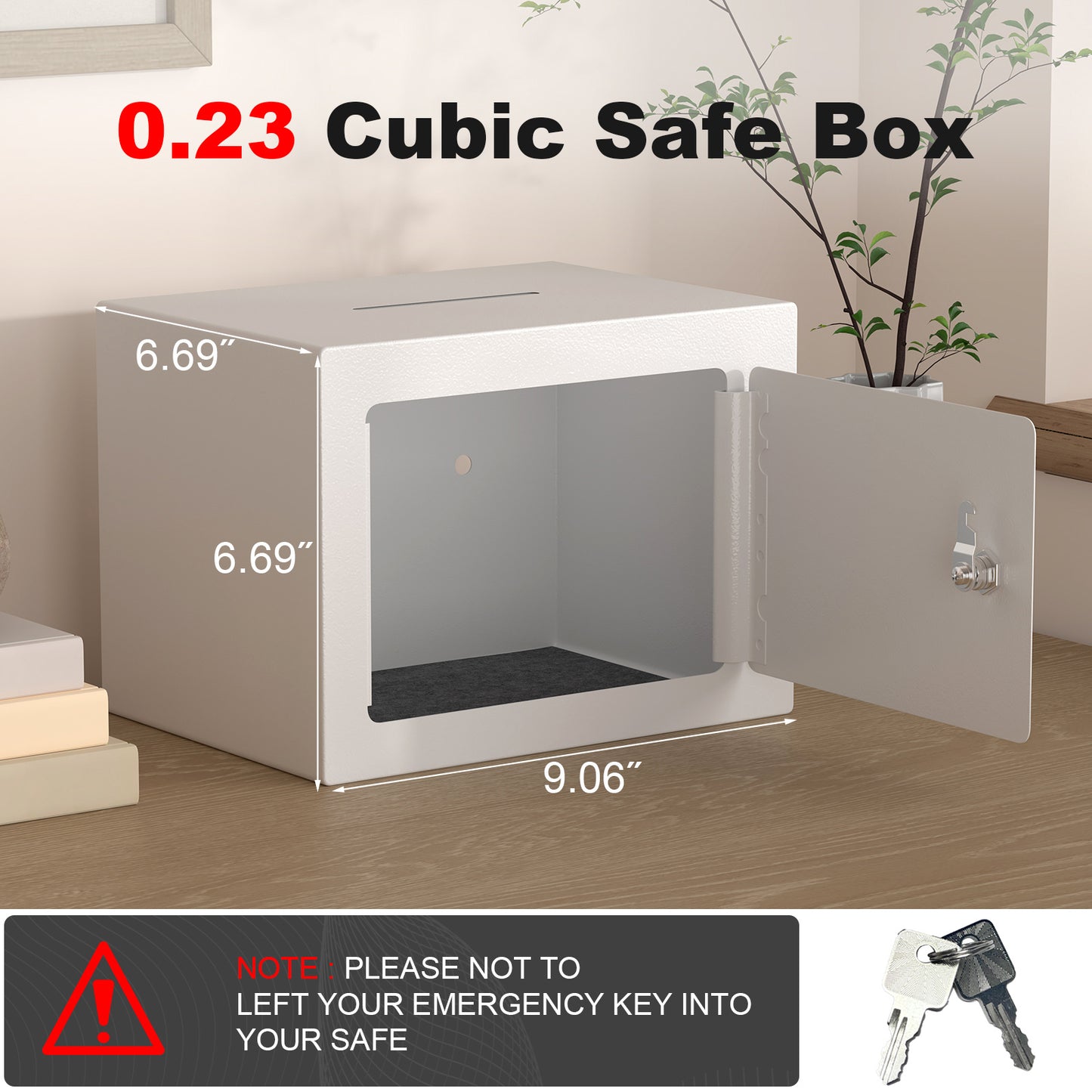 Small Safe: 0.23 Cu. Ft