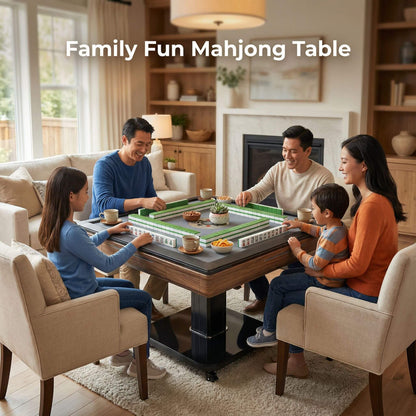 Foldable Automatic Mahjong Table With Wheels And Hard Cover (SAK63158)