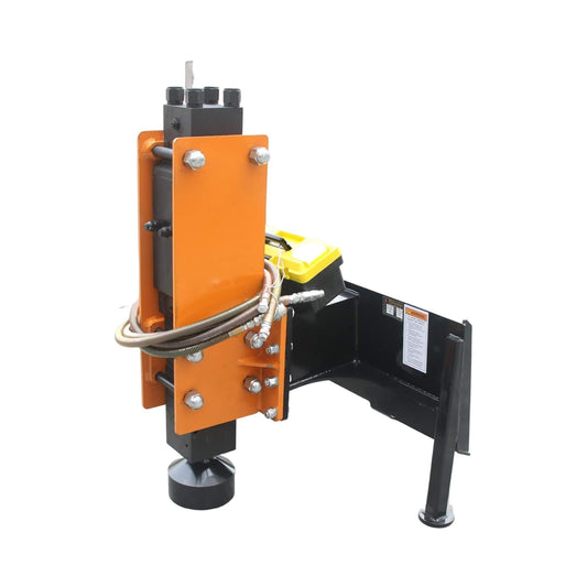 Heavy-Duty 750 FT-LB Hydraulic Skid Steer Pile Hammer Attachment (SAK59134)