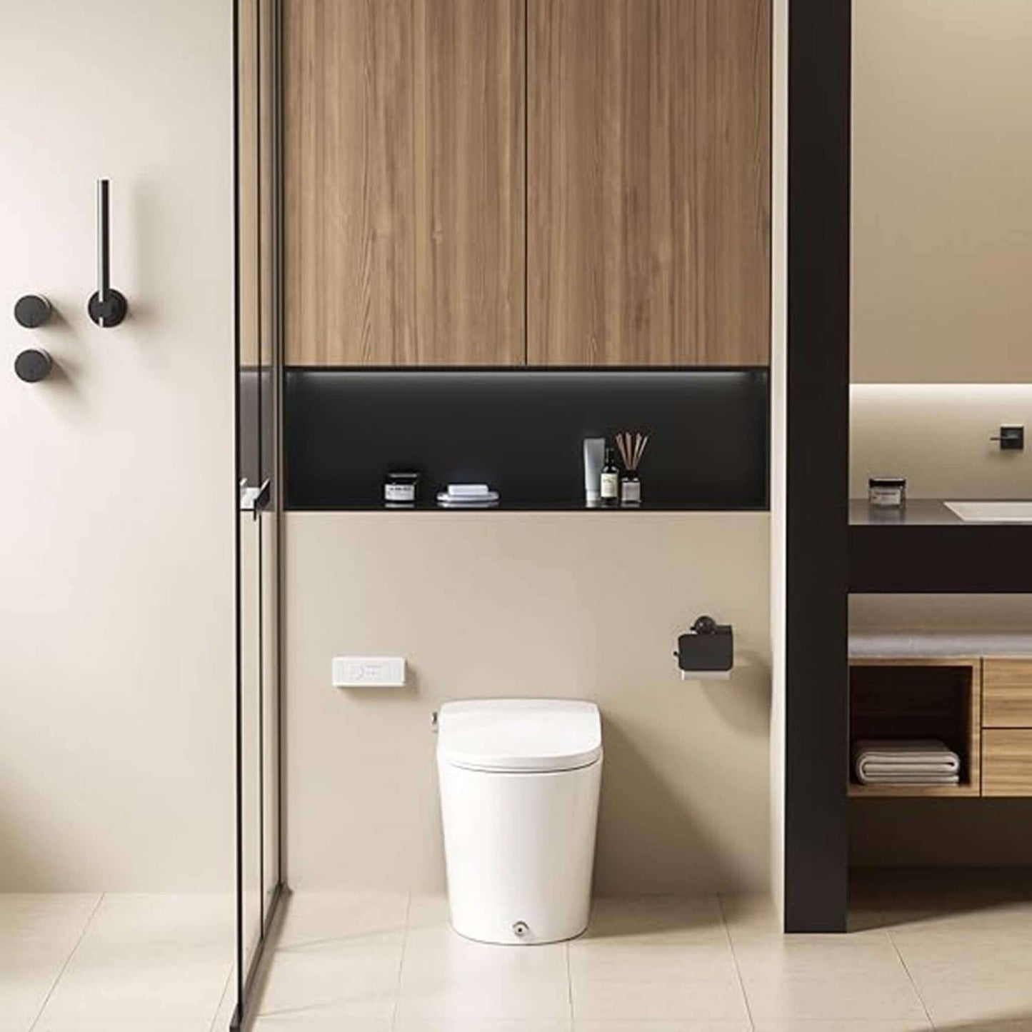 Alora Heavy-DutyHigh-Power Flush Smart Toilet With Built-In Bidet And Elongated Heated Seat (SAK13684)