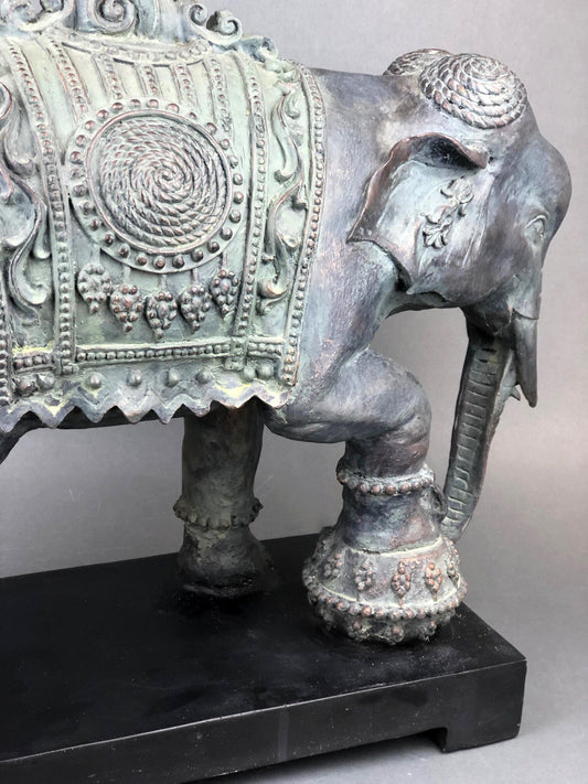 Large Resin Elephant Statue, Indian Art Home Decor