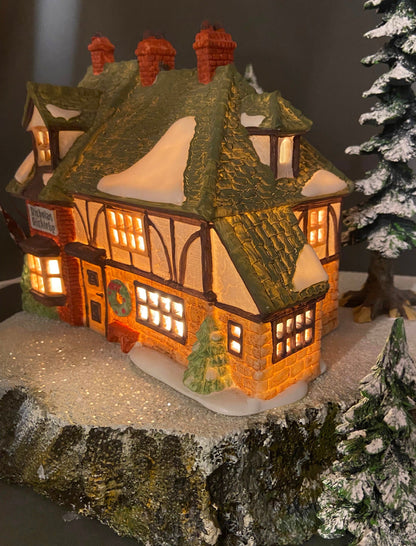 Christmas Village House by Department 56 -  New England Village Series Illuminated Nicholas Nickleby Cottage
