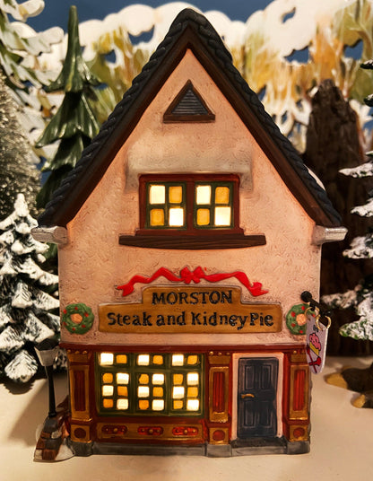 Department 56 Morston Steak and Kidney Pie, Dickens Village, Lighted Porcelain Building