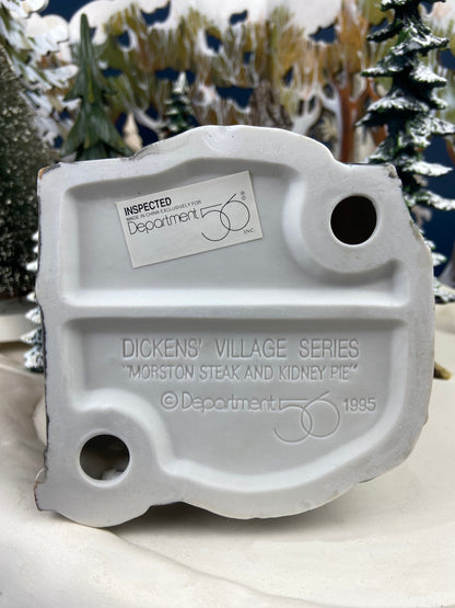 Department 56 Morston Steak and Kidney Pie, Dickens Village, Lighted Porcelain Building