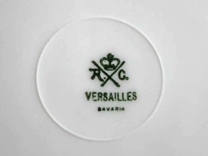 Vintage Bavarian Porcelain Plate, Hand-Painted Cherries & 22K Gold Rim