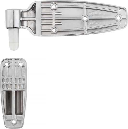 Kason 1245 Reversible Cam-Rise Hinge, 1-7/8 Inch Offset, Polished Chrome Finish, 11245000080