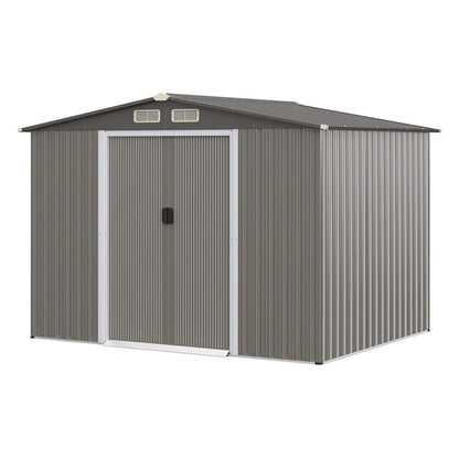 [08X06FT] Alora Premium Outdoor Steel Tool Storage Garden Backyard Shed (SAK74185)