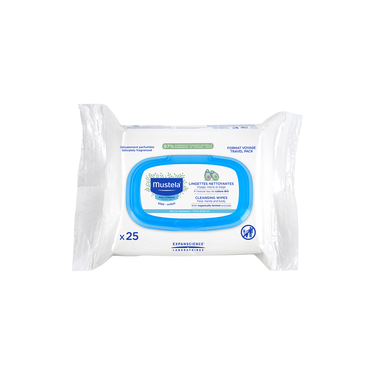 MustelaCleansing Wipes - Delicately Fragranced (For Normal Skin) 70wipes - 13 Oz