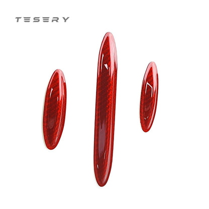 Model 3 / Y Central Control Panel Stickers - Carbon Fiber Interior Mods