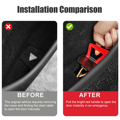 Model Y Juniper Rear Door Emergency Release Pull Handle