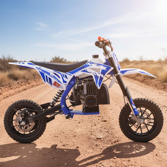 MotoTec Villain 52CC 2-Stroke Kids Gas Dirt Bike (SAK59274)