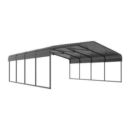 [20X20FT] Alora Extra Large Premium Heavy-Duty Outdoor Metal Carport Shelter (SAK97425)