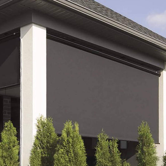 Multiple Awnings Multishade Premium Aluminum Retractable Outdoor Shade With PVC Covered Polyester Fabric (SAK59071)