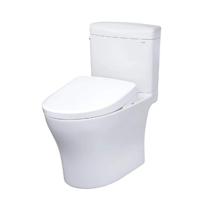 [MW4364726CEMFGN#01] TOTO Aquia IV Cube Washlet S7 With 1.28 GPF And 0.9 Elongated Bidet Toilet (SAK19352)