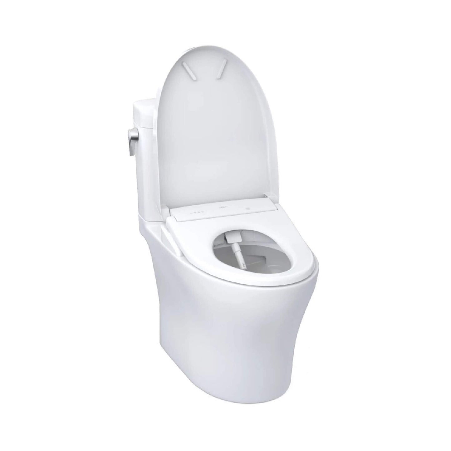 [MW4364726CEMFGN#01] TOTO Aquia IV Cube Washlet S7 With 1.28 GPF And 0.9 Elongated Bidet Toilet (SAK19352)