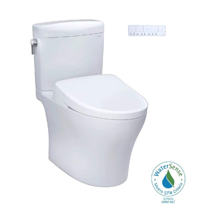 [MW4364726CEMFGN#01] TOTO Aquia IV Cube Washlet S7 With 1.28 GPF And 0.9 Elongated Bidet Toilet (SAK19352)
