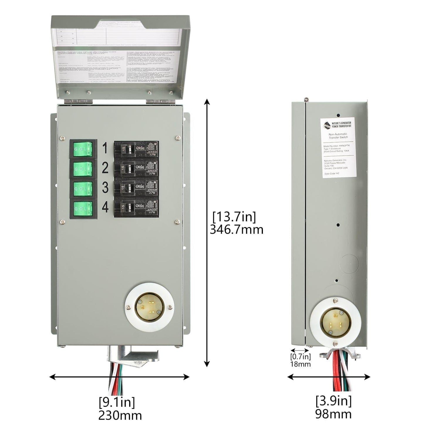 High Capacity Lithium 1800 Solar Generator and Transfer Switch