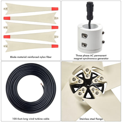 High Capacity Lithium 1800 Solar and Wind Generator