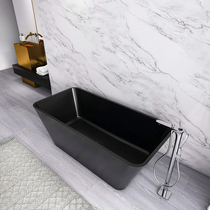 Nuvia 67-Inch Luxury Freestanding Solid Surface Soaking Bathtub (SAK51920)
