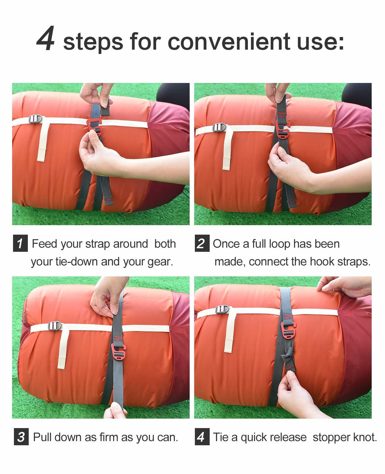 riemot 78.7in Red Bungee Cord Heavy Duty with G Hook Adjustable 1 Pack