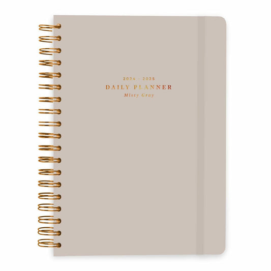 Kokonote Misty Gray A5 Academic Planner 2024-2025 Weekly 12 Months