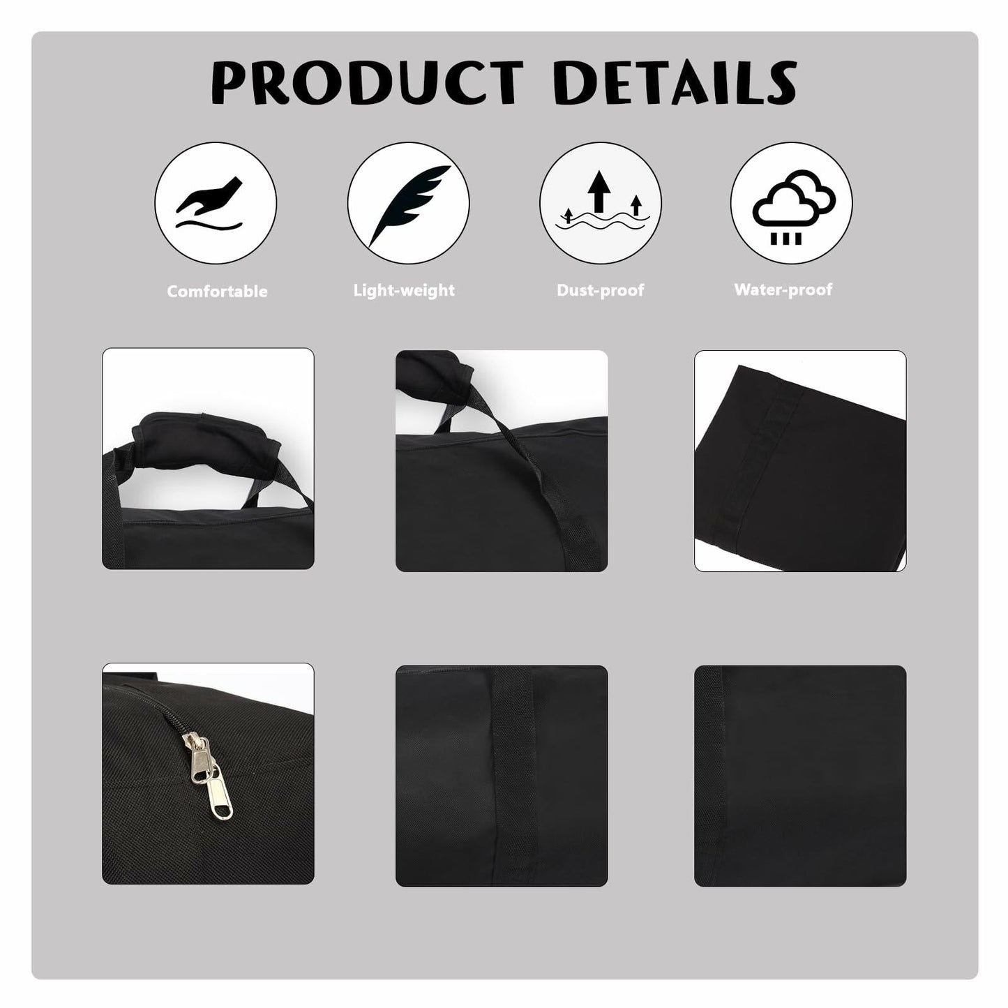 AYIXITIELU Waterproof 31.5in Starting Blocks Storage Bag, Heavy-Duty, Black