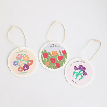 3 Pcs Biodegradable Wood Pulp Cleaning Sponges - Premium Eco-Friendly Kitchen