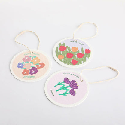 3 Pcs Biodegradable Wood Pulp Cleaning Sponges - Premium Eco-Friendly Kitchen