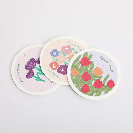 3 Pcs Biodegradable Wood Pulp Cleaning Sponges - Premium Eco-Friendly Kitchen