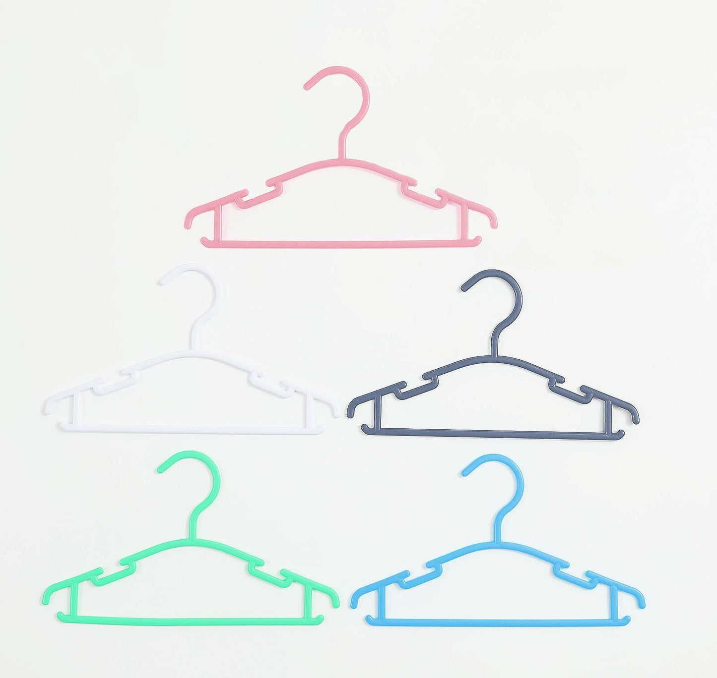 VIIBASE Baby Nursery Closet Hangers Ultra-Thin Plastic White 20 Pack