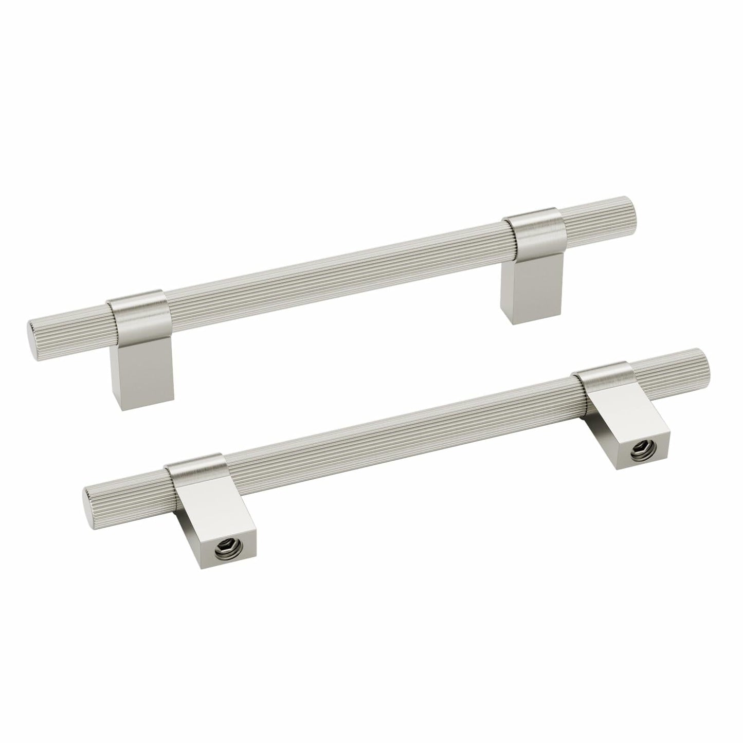 homdiy Brushed Nickel Cabinet Handles 76mm 15 Pack Silver Hardware Pulls