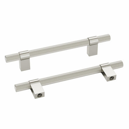 homdiy Brushed Nickel Cabinet Handles 76mm 15 Pack Silver Hardware Pulls