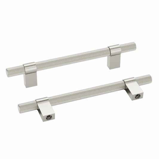 homdiy Brushed Nickel Cabinet Handles 76mm 15 Pack Silver Hardware Pulls