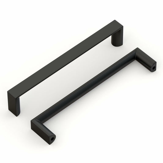homdiy 5Pack 6.25in Matte Black Cabinet Handles 160mm Hole Centers