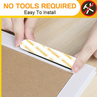 EMITEVER Heavy Duty Picture Hanging Strips Large Black 40 Pairs 80 Strips