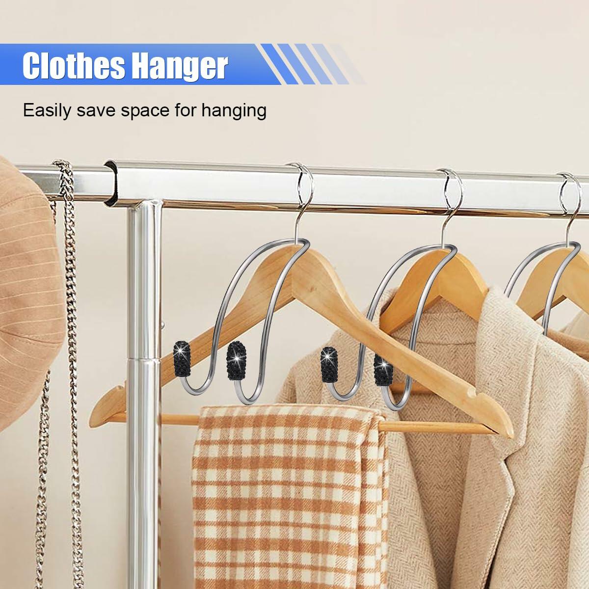 LAINLOY 2PCS Pink Stainless Steel Car Headrest Hook Hangers Organizer