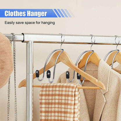 LAINLOY 2PCS Pink Stainless Steel Car Headrest Hook Hangers Organizer