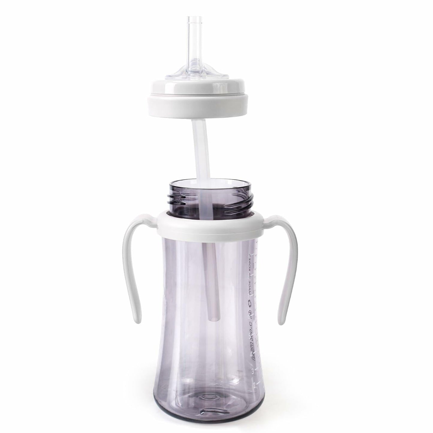 Grosmimi Replacement Straw 5-Pack with Cleaning Brush Clear Compatible