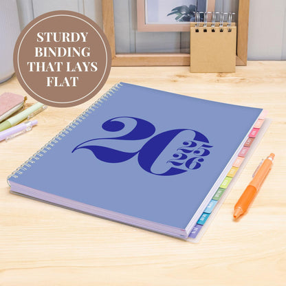 Rileys Academic Planner 2025-2026 Daily Weekly Monthly 8.5x11 Blue