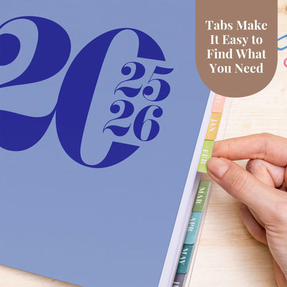 Rileys Academic Planner 2025-2026 Daily Weekly Monthly 8.5x11 Blue