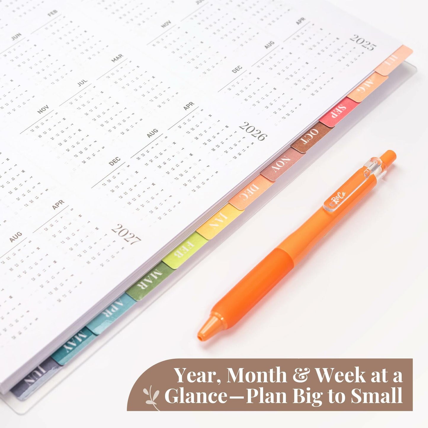 Rileys Academic Planner 2025-2026 Daily Weekly Monthly 8.5x11 Blue