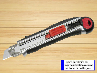 Smithline Utility Knife 18mm Retractable Razor Box Cutter SK2 Blades