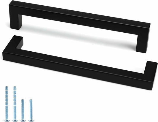 goldenwarm 40 Pack 6-1/4 Inch Gold Cabinet Handles Brushed Brass Drawer Pulls