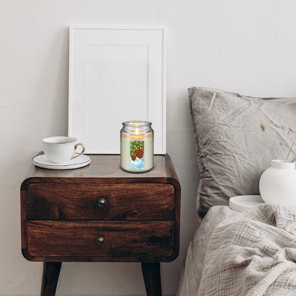 Tioncy Christmas Scented Candle Gift Set 68oz 4 Pcs Apple Cookies Mint