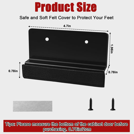 RSSCIIIUL Foot Pull for Trash Cabinet Drawer Full Overlay Black